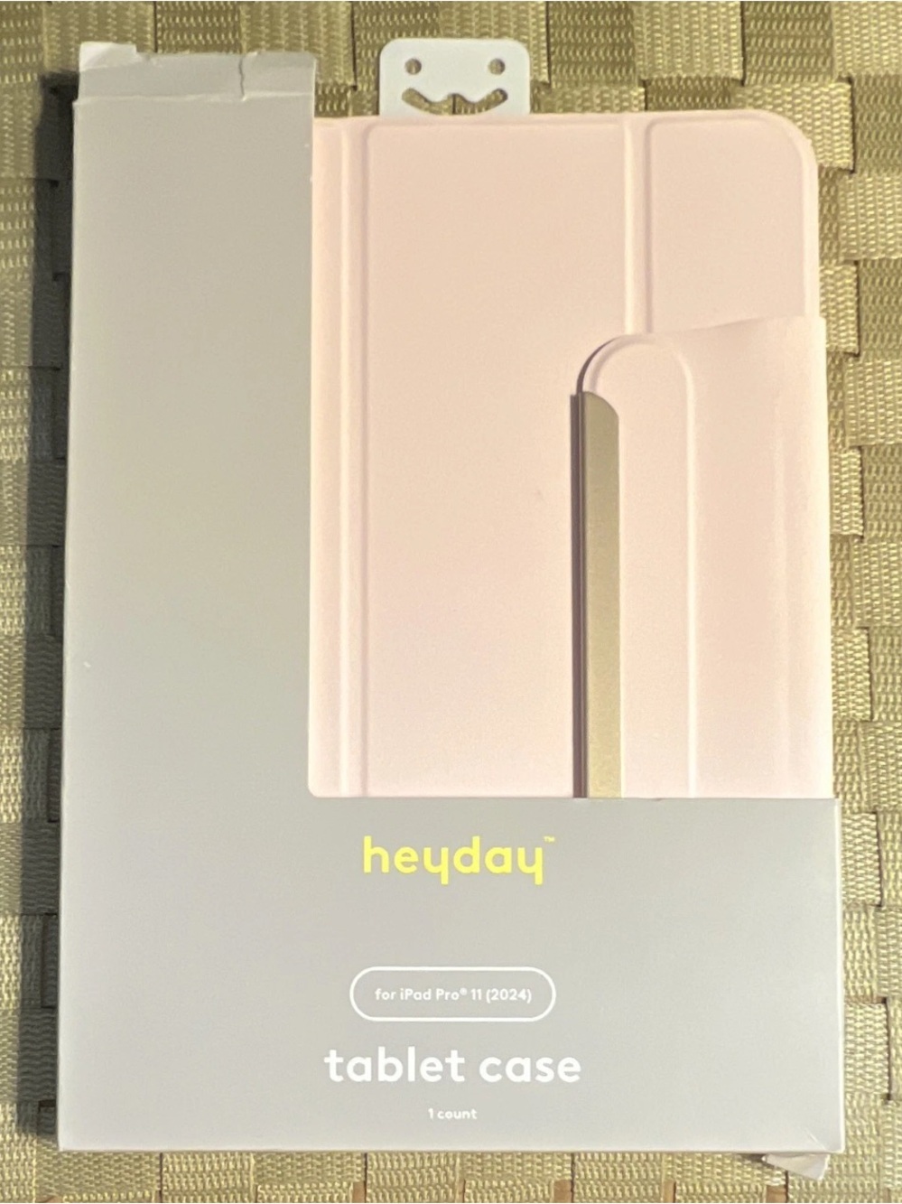 heyday Blush Pink Tablet Case with Tri-Fold Stand